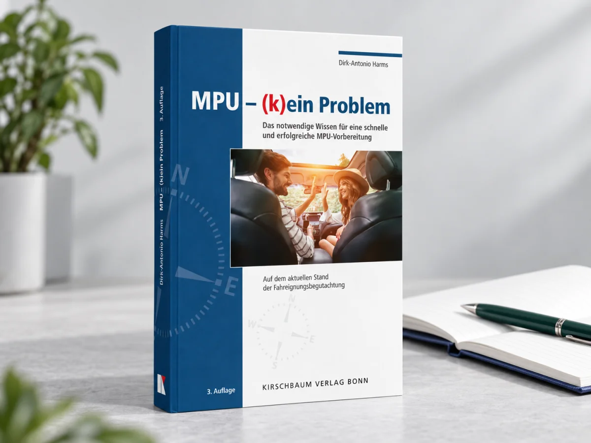 MPU-Ratgeber mit Notizbuch – symbolische Produktdarstellung
